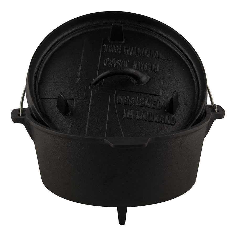 The Windmill Cast Iron Dutch oven 4,5Q 3,8L - Pan - Zwart - Small