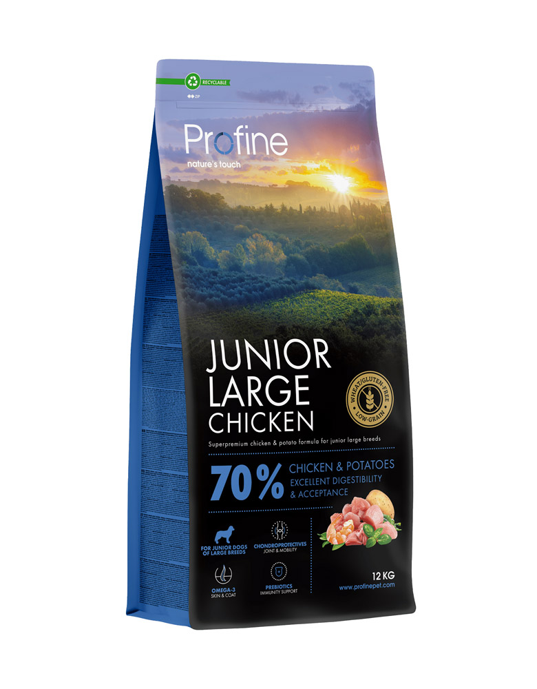 Profine Junior Large Chicken & Potatoes - Hondenvoer - 12 Kilogram - kip