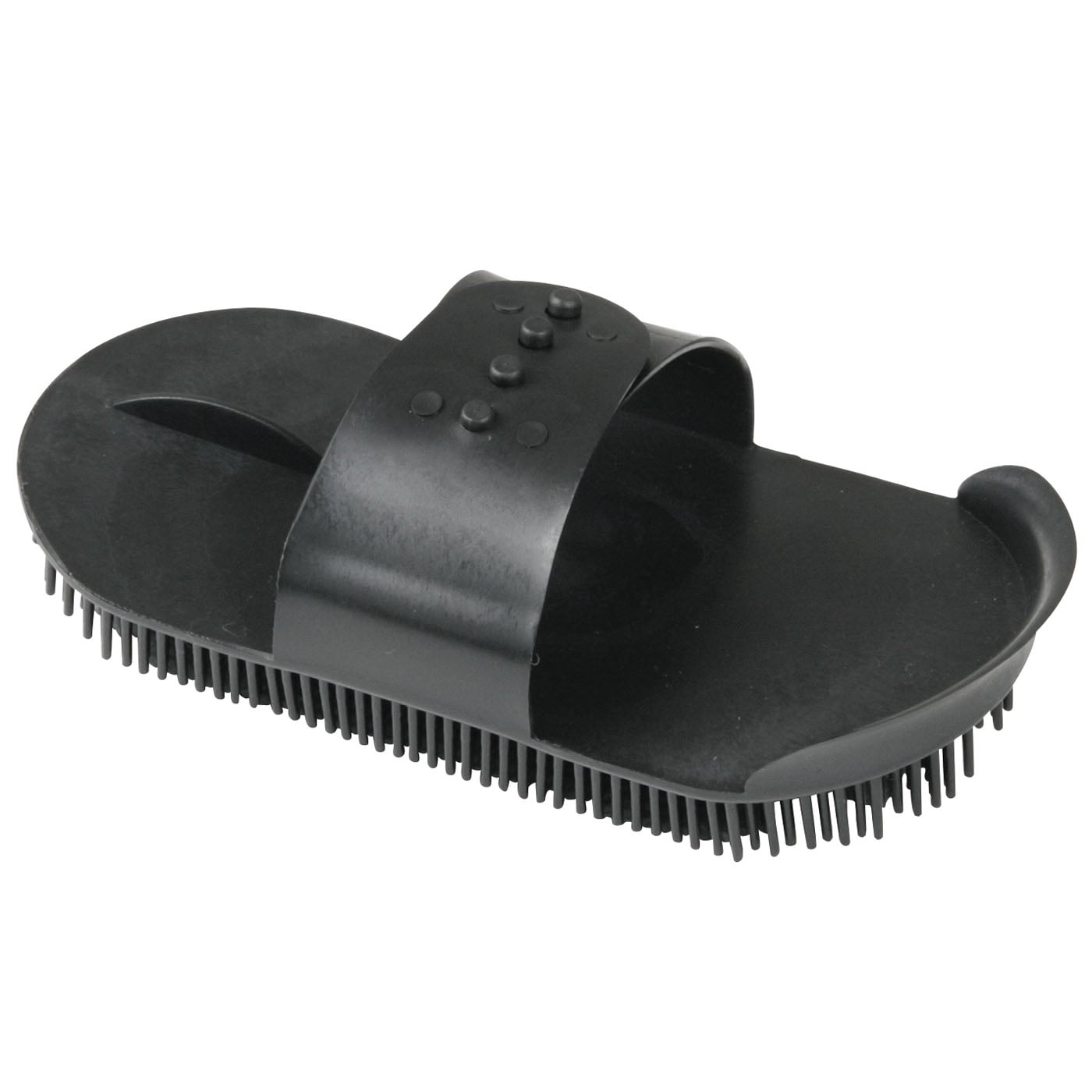 Waldhausen Borstel Plastic - Paard - Zwart - 3x18x25 cm Waldhausen Borstel Plastic - Paard - Zwart - 3x18x25 cm
