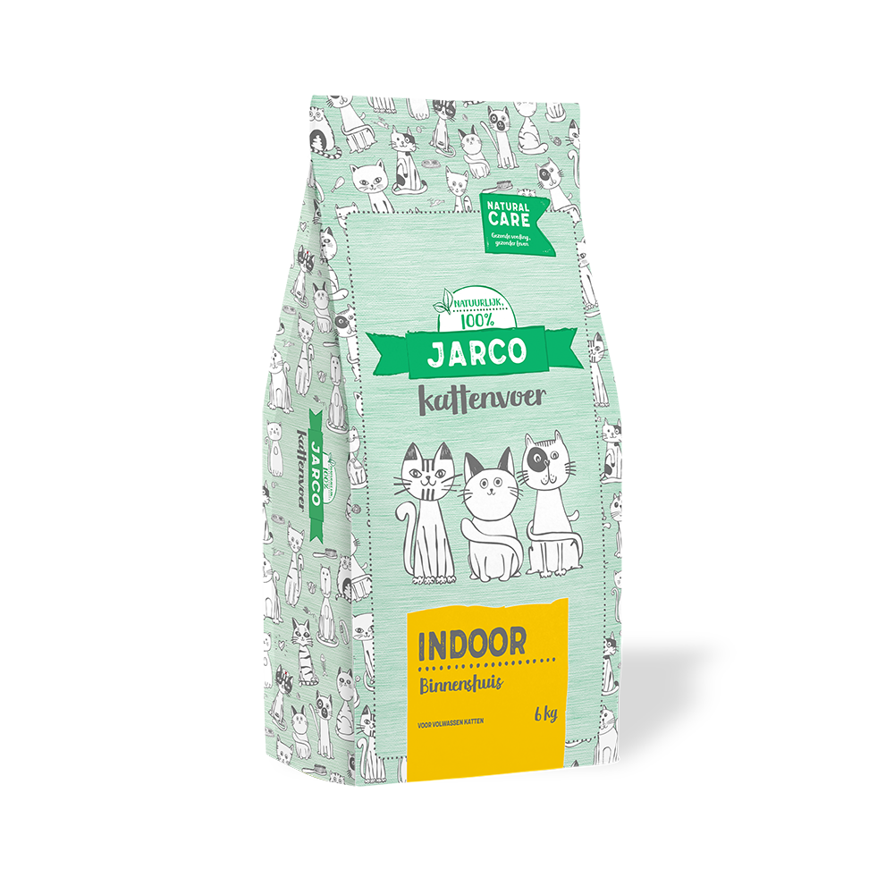 Jarco Natural Indoor - Kattenvoer - 6 Kilogram - kip