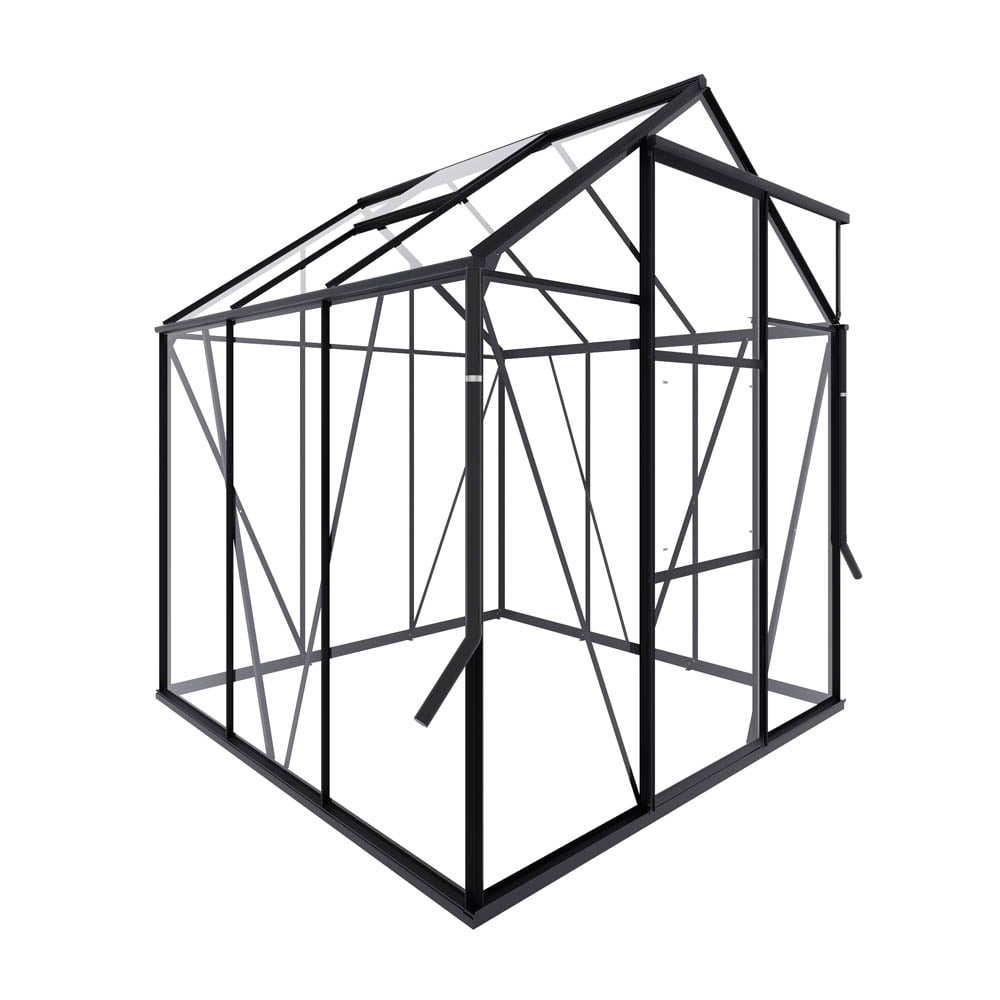 Royal Well Kate I - Tuinkas - zwart - 217x192x192 cm - Veiligheidsglas