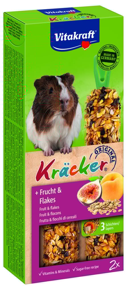 Vitakraft Kräcker 2 in 1 - Caviasnack - fruit