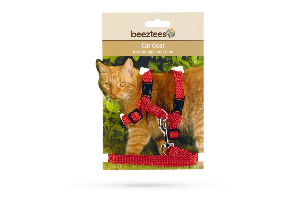 BEEZTEES - Kattentuigje - Rood - 100 cm BEEZTEES - Kattentuigje - Rood - 100 cm