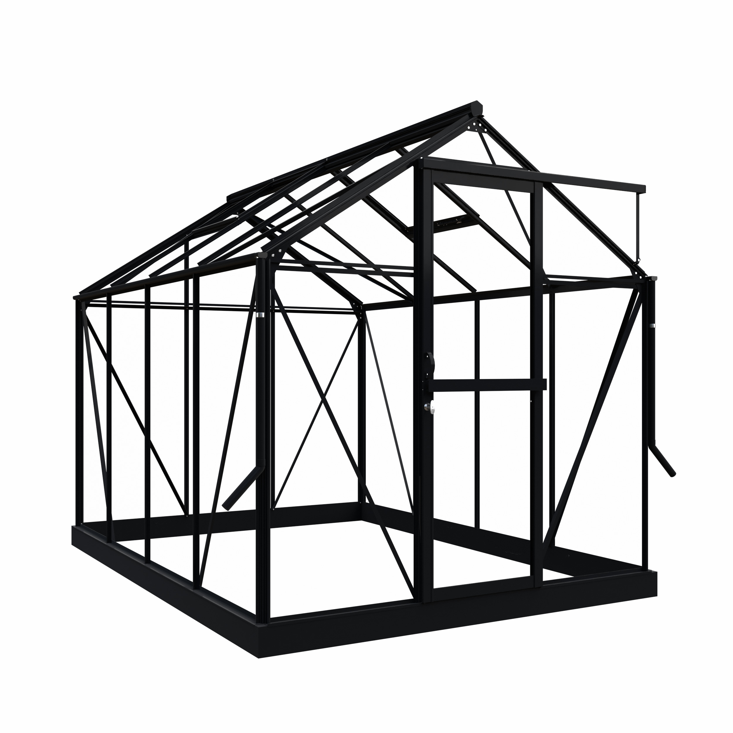 Royal Well Mary II - Tuinkas - zwart - 241x212x291 cm - Veiligheidsglas