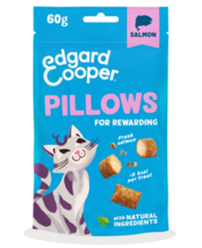 Edgard & Cooper Pillow - Kattensnack - 60 Gram - zalm
