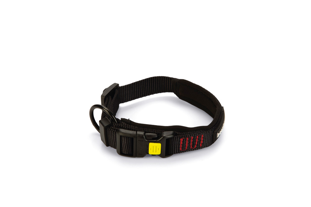 Beeztees Premium Parinca - Halsband Hond - zwart - 30 tot 35 cm