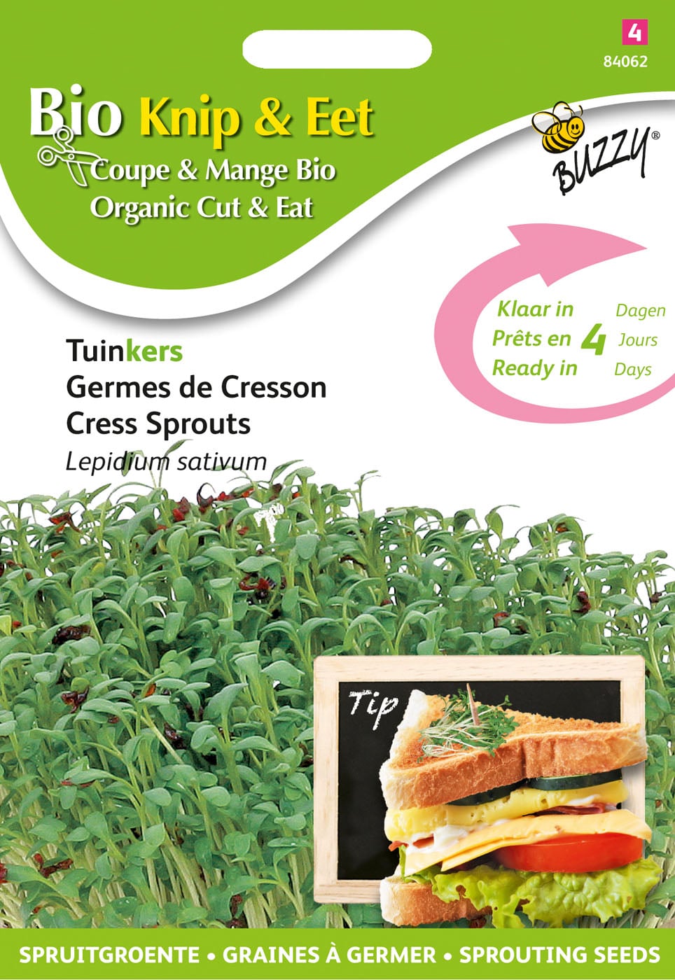 Buzzy® Organic Sprouting - Tuinkers - 30 Gram