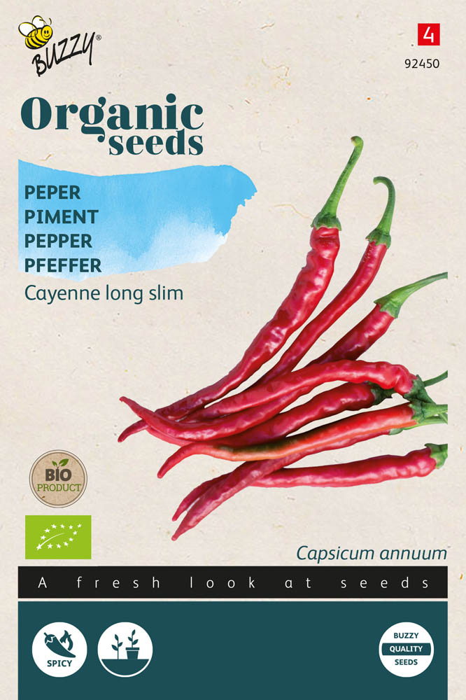 Organic Peper Cayenna - Groentezaden
