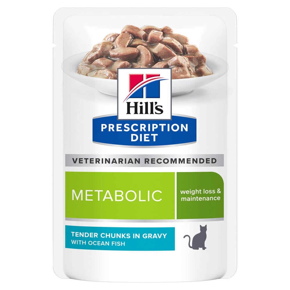Hill's Prescription Diet Metabolic Weight Loss & Maintenance - Kattenvoer - 85 Gram - witvis