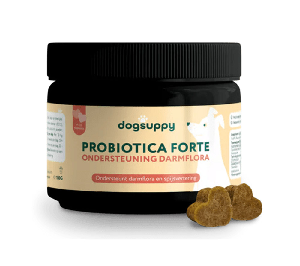 Dogsuppy Probiotica Forte kip - Spijsvertering en darmflora - 60 Stuks - kip Dogsuppy Probiotica Forte kip - Spijsvertering en darmflora - 60 Stuks - kip