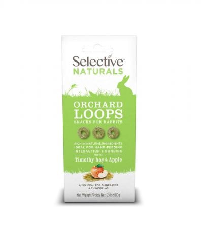 Science selective Orchard Loops  - Konijnensnack & Knaagdiersnack - 80 Gram - timothy_hooi_en_cranberry