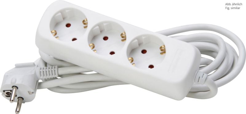 Kopp 3-Voudig 5 meter 3x1.5mm2 - Snoercentrale - 16 - wit - 5 cm