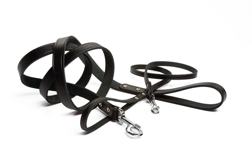 Beeztees Geniet - Hondenriem - zwart - 1.6 cm - 130 cm