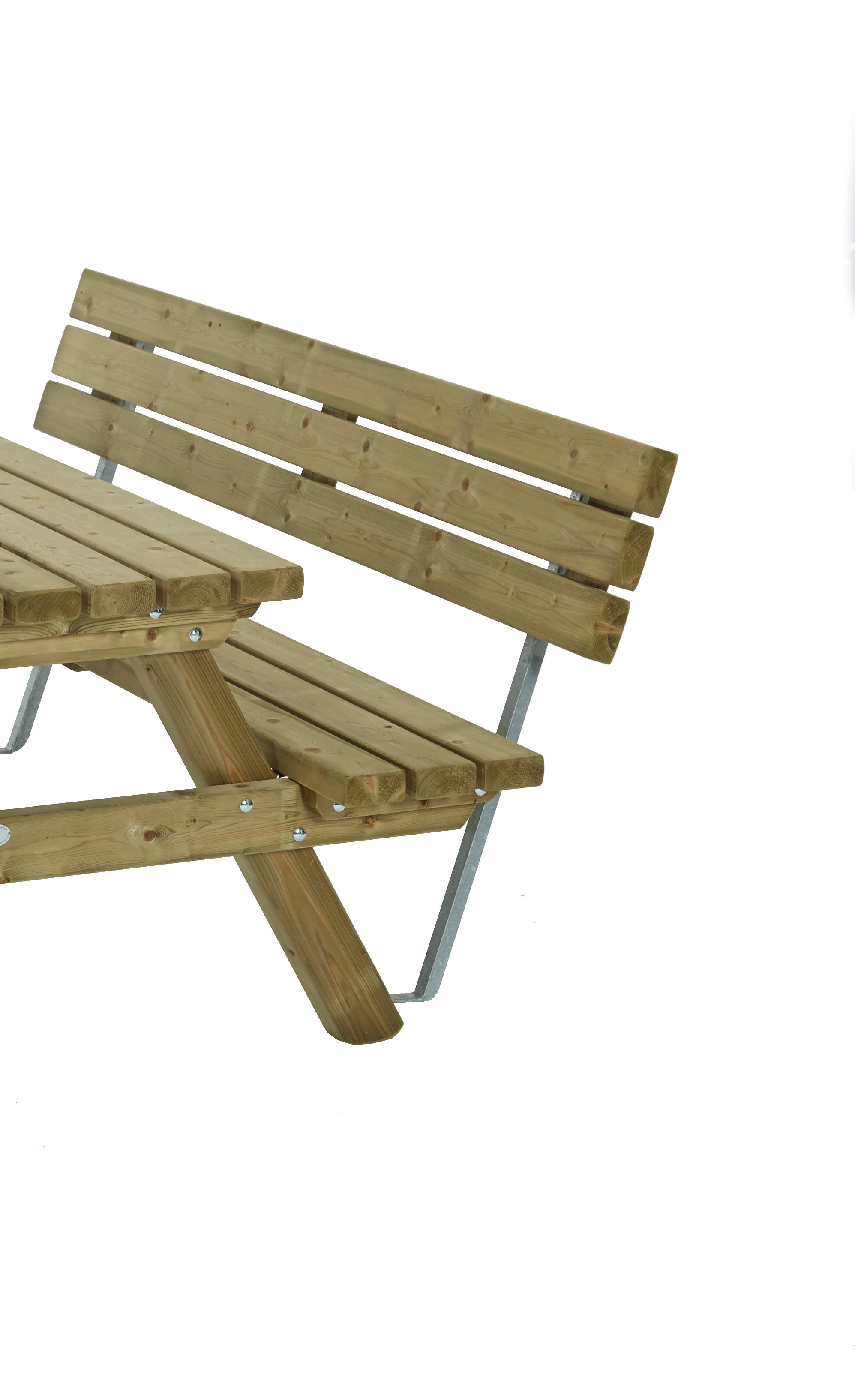 Talen Rugleuning tbv Picknicktafel - Bruin - 150x150 cm