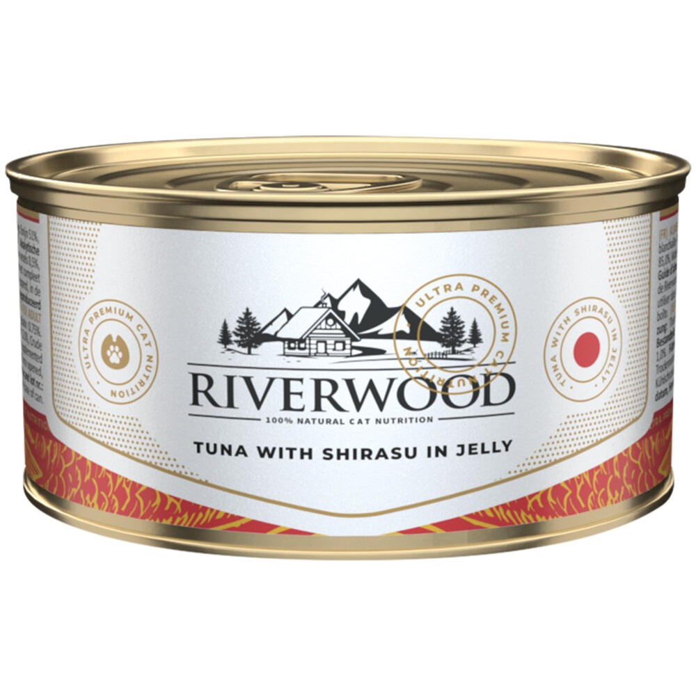 Riverwood - Kattenvoer - Ansjovis - 85 Gram - Shirasu