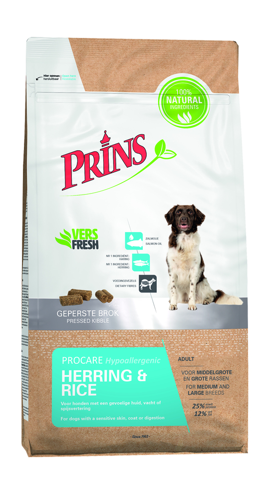 Prins ProCare Hypoallergeen - Hondenvoer - 12 Kilogram - haring, rijst