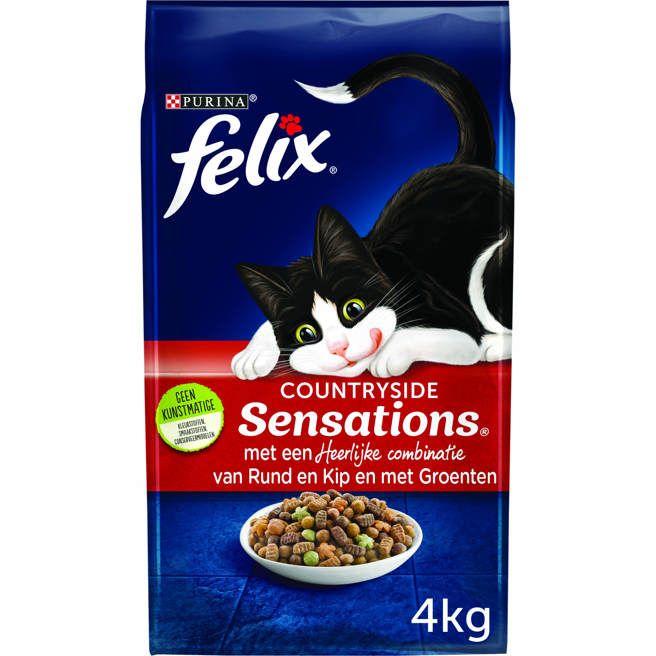 Felix Meaty Sensations - Kattenvoer - 4 Kilogram - kip, rund
