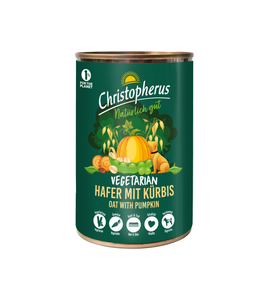 Christopherus Vegetarian - Hondenvoer - 125 Gram - groente