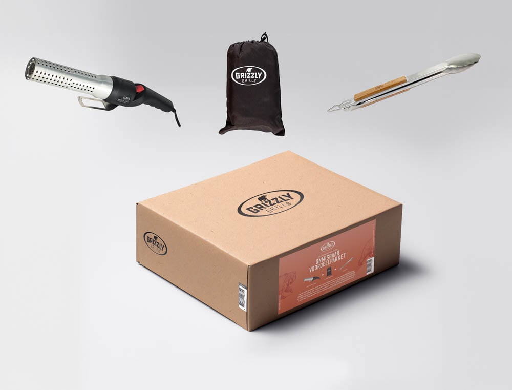 Grizzly Grills - Accessoirepakket Medium - Bruin - Medium Grizzly Grills - Accessoirepakket Medium - Bruin - Medium