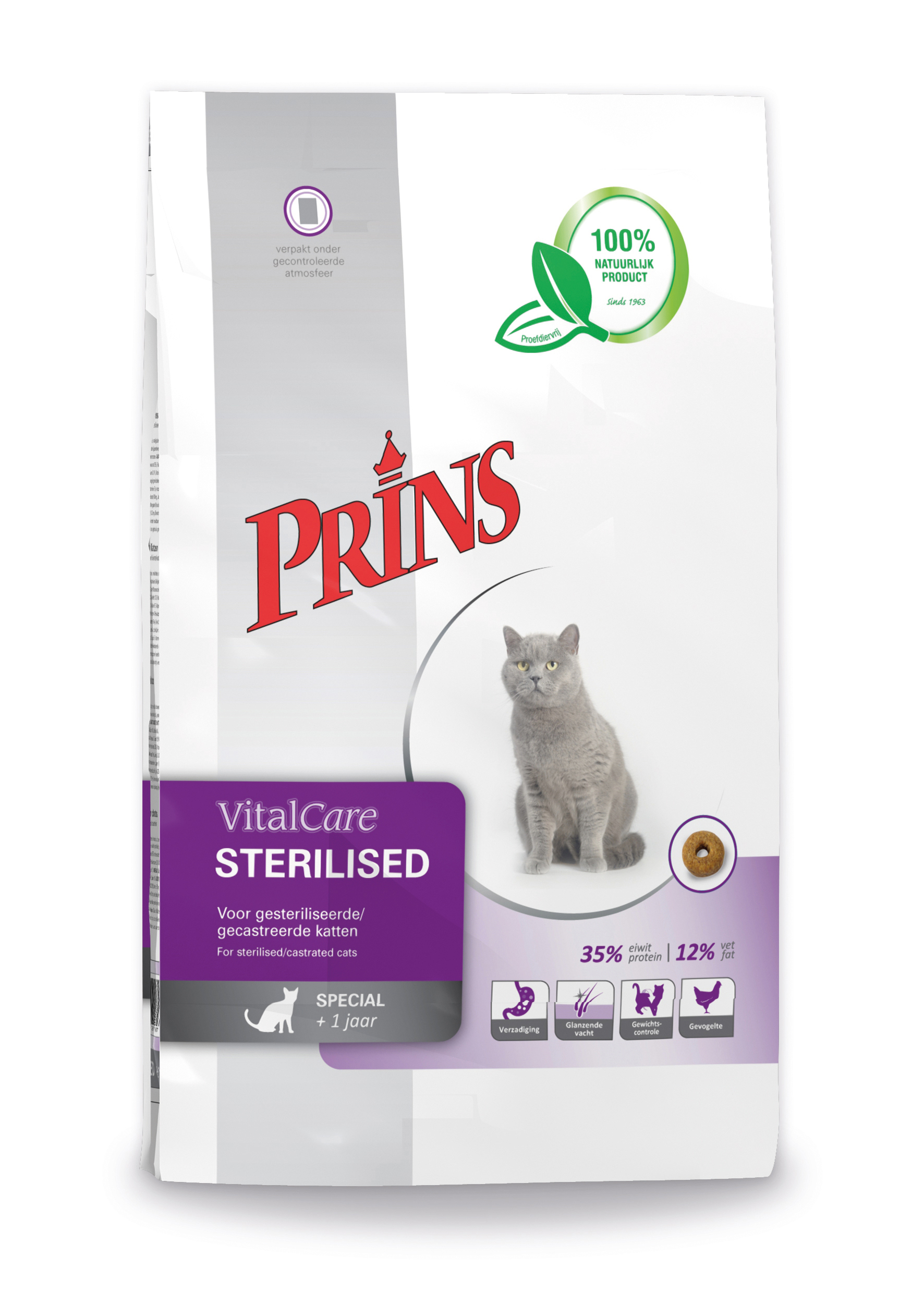 Prins Vital Care Sterilised - Kattenvoer - 1.5 Kilogram - gevogelte