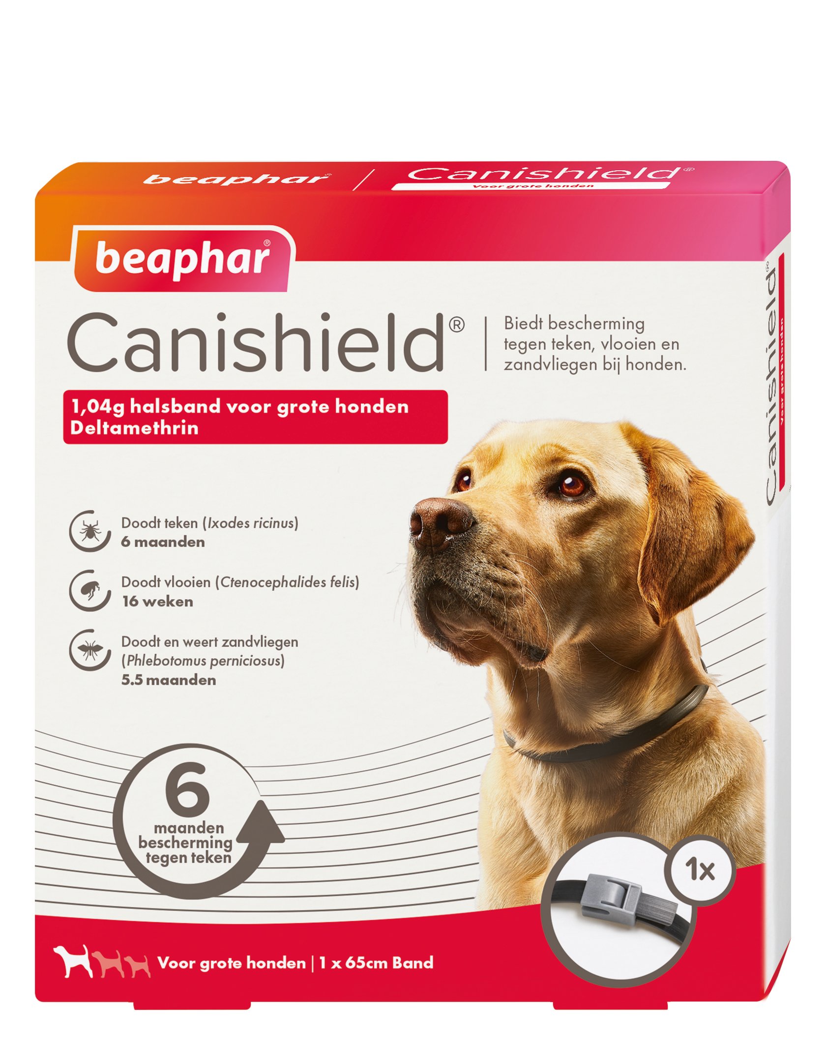 Beaphar Canishield - Anti Vlooien en Tekenband Hond - Groot - L