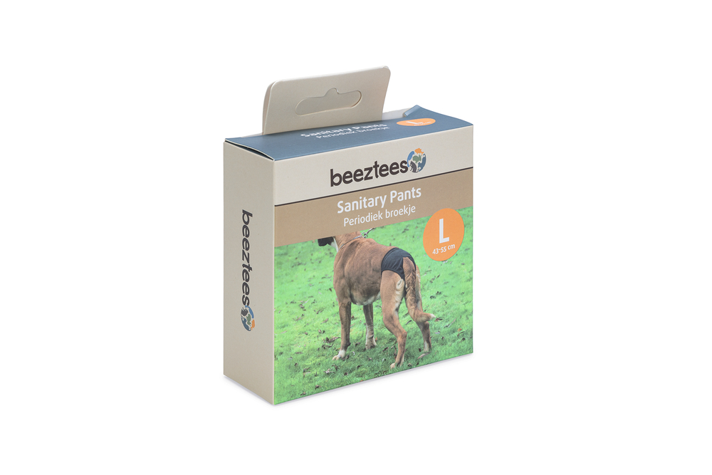 Beeztees - Loopsheidbroekje - Hond - Zwart - L