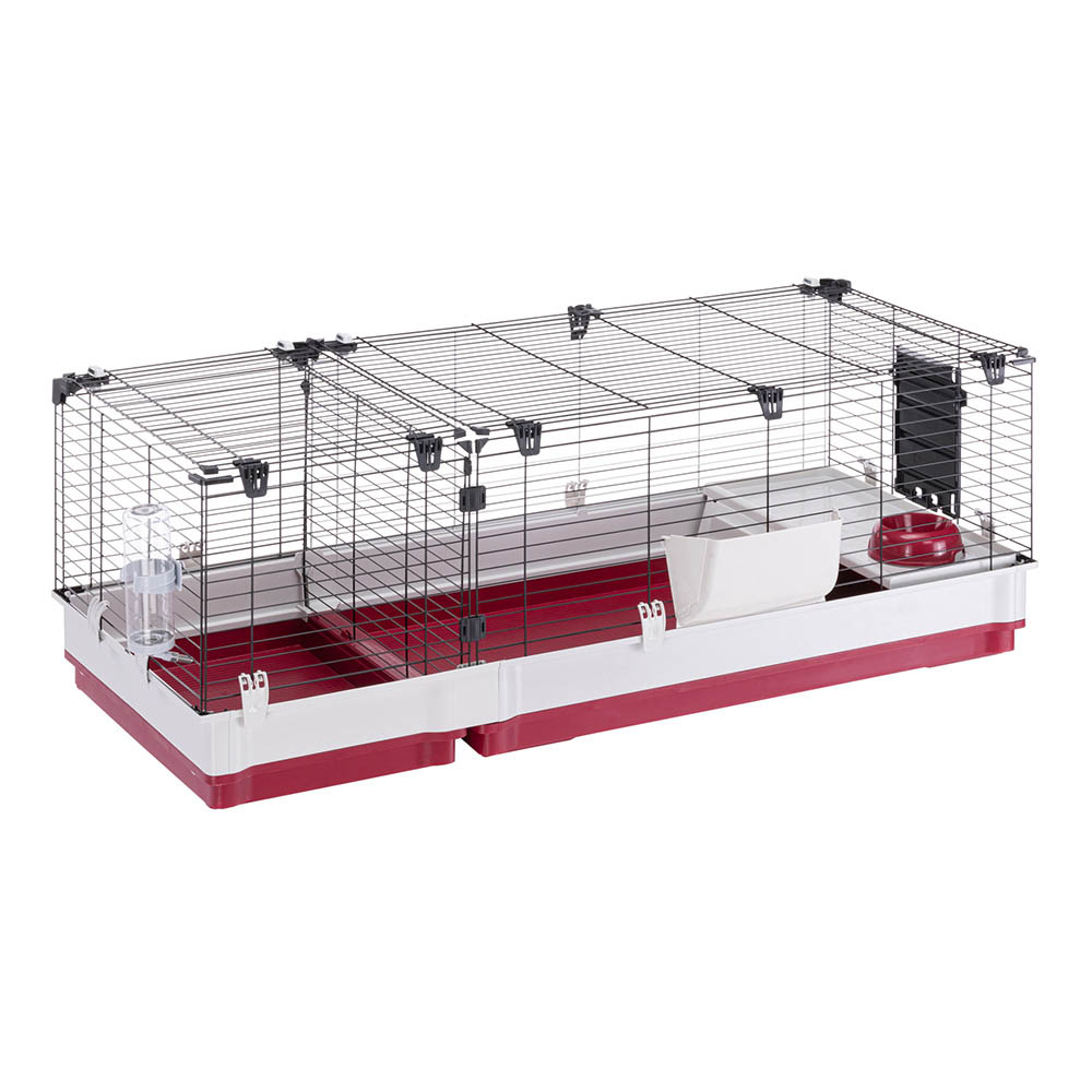 Ferplast Krolik 140 plus - Konijnenkooi - Rood - 50x60x60 cm