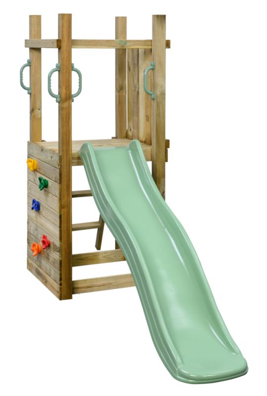 Swing King Irma - Speeltoren - pastelgroen - Hout