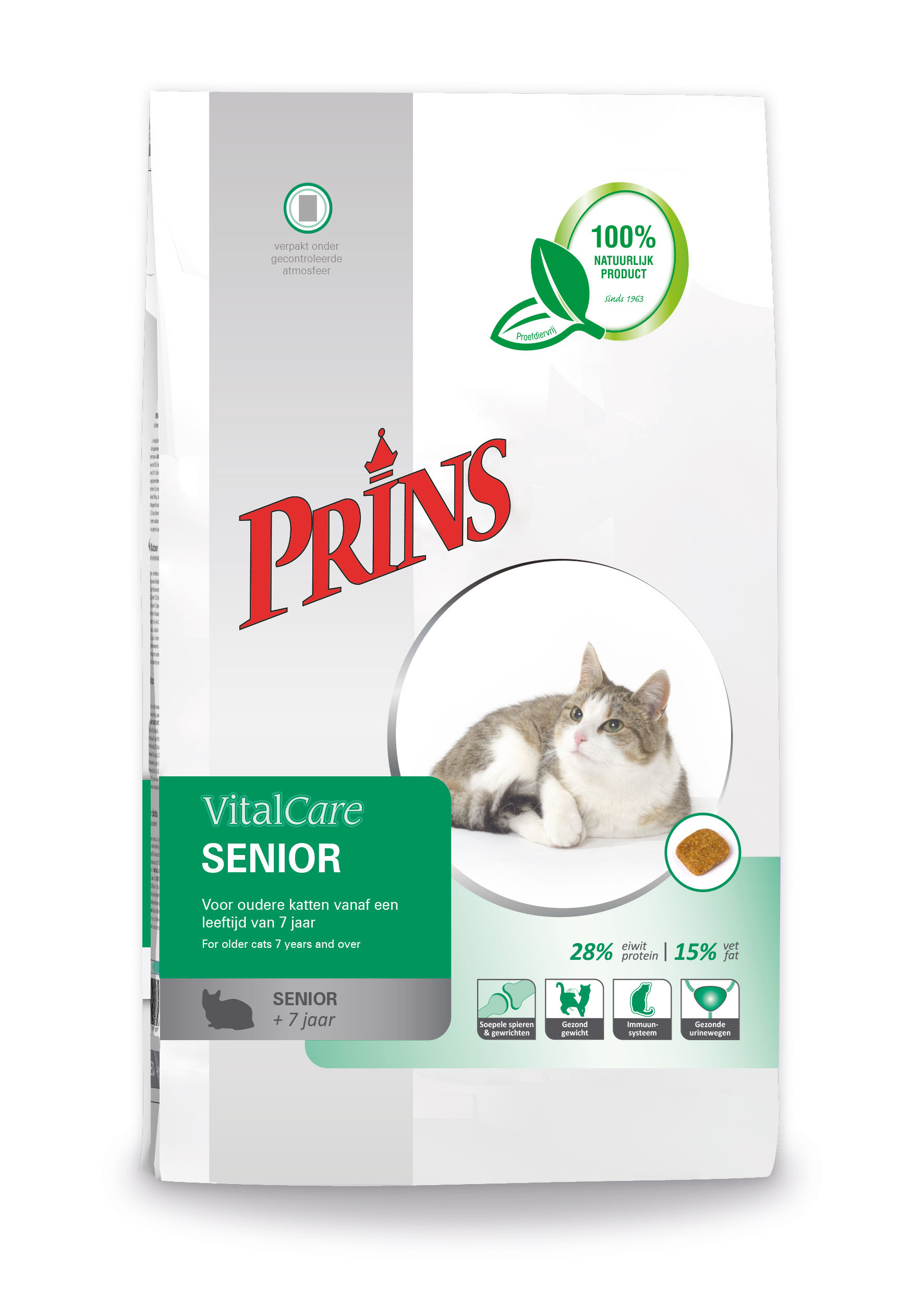Prins VitalCare - Senior - Kattenvoer - 1.5 Kilogram - gevogelte