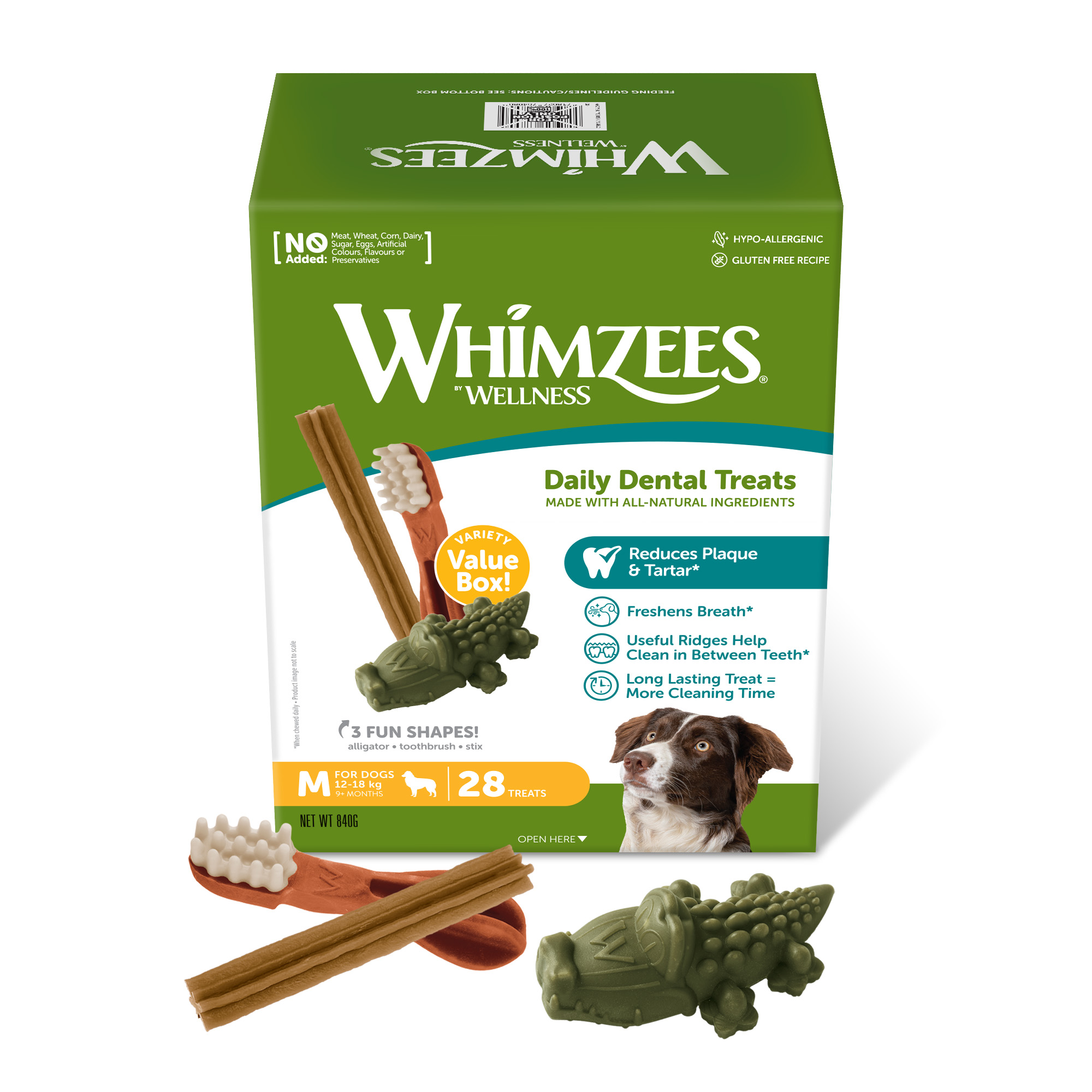 Whimzees Variety box - Hondensnack - 28 Stuks - naturel - M Whimzees Variety box - Hondensnack - 28 Stuks - naturel - M