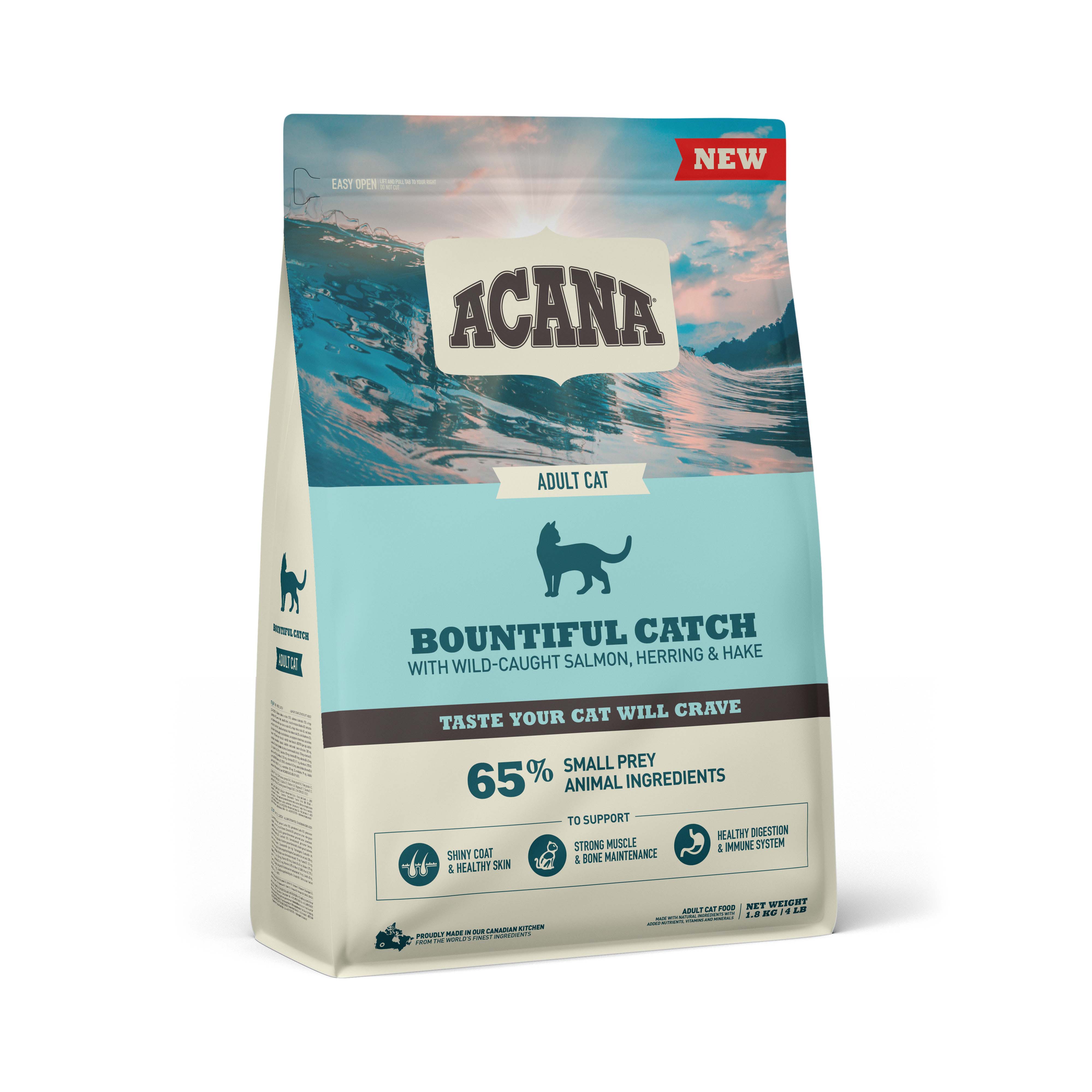 Acana Bountiful Catch Cat - Kattenvoer - 1.8 Kilogram - zalm, vis Acana Bountiful Catch Cat - Kattenvoer - 1.8 Kilogram - zalm, vis