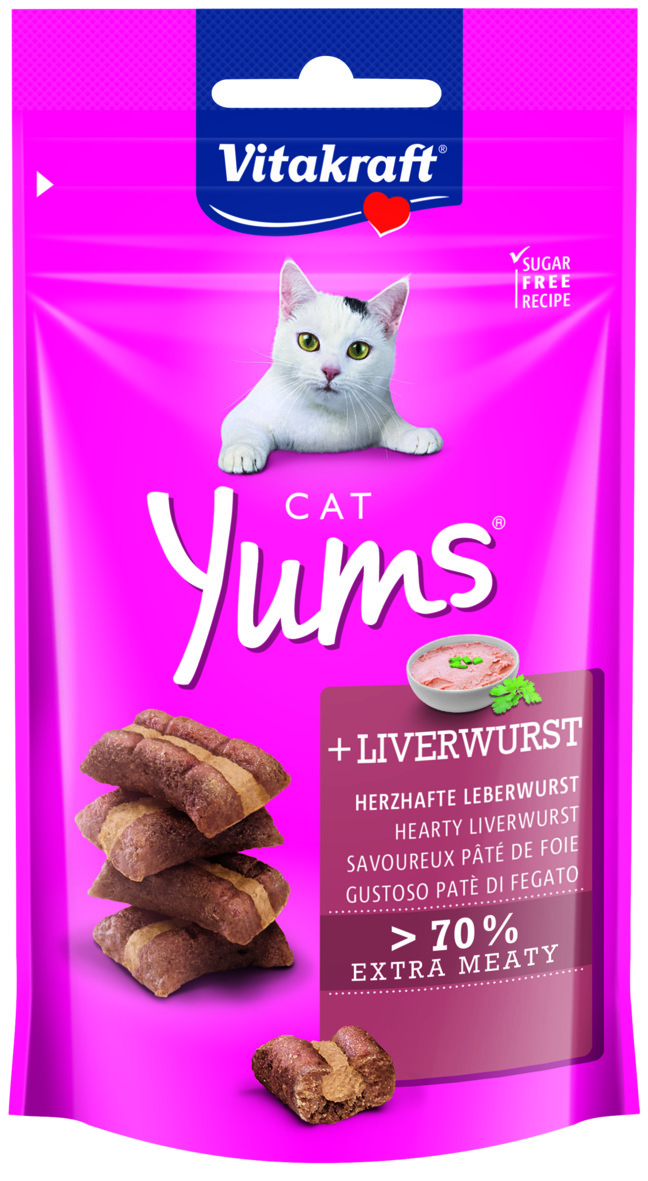 Vitakraft Cat Yums - Kattensnacks - 40 Gram - lever Vitakraft Cat Yums - Kattensnacks - 40 Gram - lever