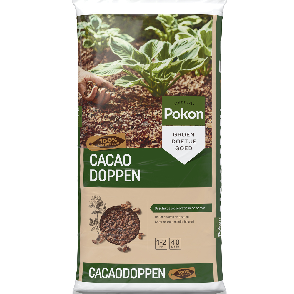 Pokon - Cacaodoppen - 1-2m² - 40 Liter