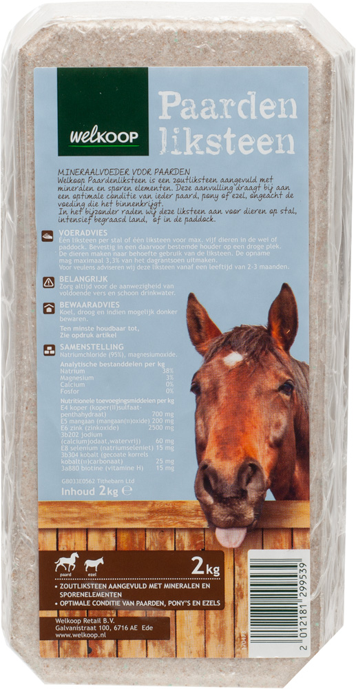 Welkoop Liksteen Paard - 2 Kilogram - Folie