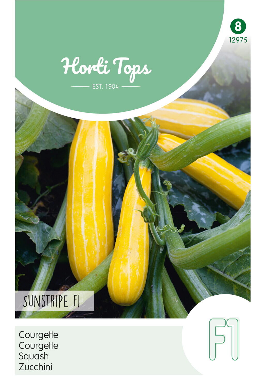 Hortitops Courgette Sunstripe geel F1 Cucurbita pepo - Groentezaden
