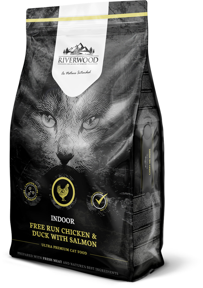 Riverwood Indoor - Kattenvoer - 6 Kilogram - eend, zalm, kip