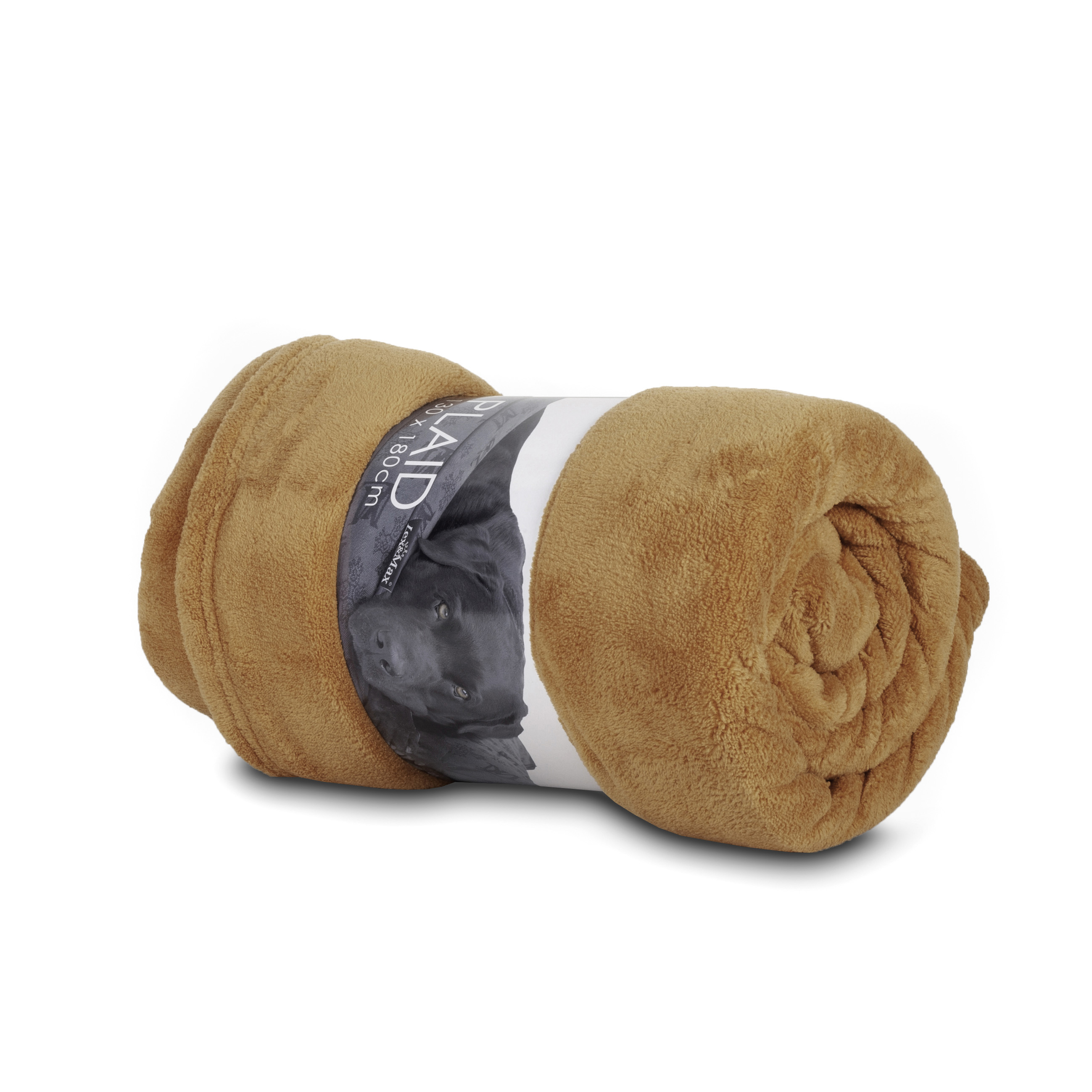 Lex & Max Fleeceplaid - Hondendeken - Oranje - 1x180x130 cm Lex & Max Fleeceplaid - Hondendeken - Oranje - 1x180x130 cm