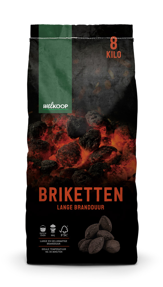 Welkoop Briketten - BBQ brandstoffen - 8 Kilogram