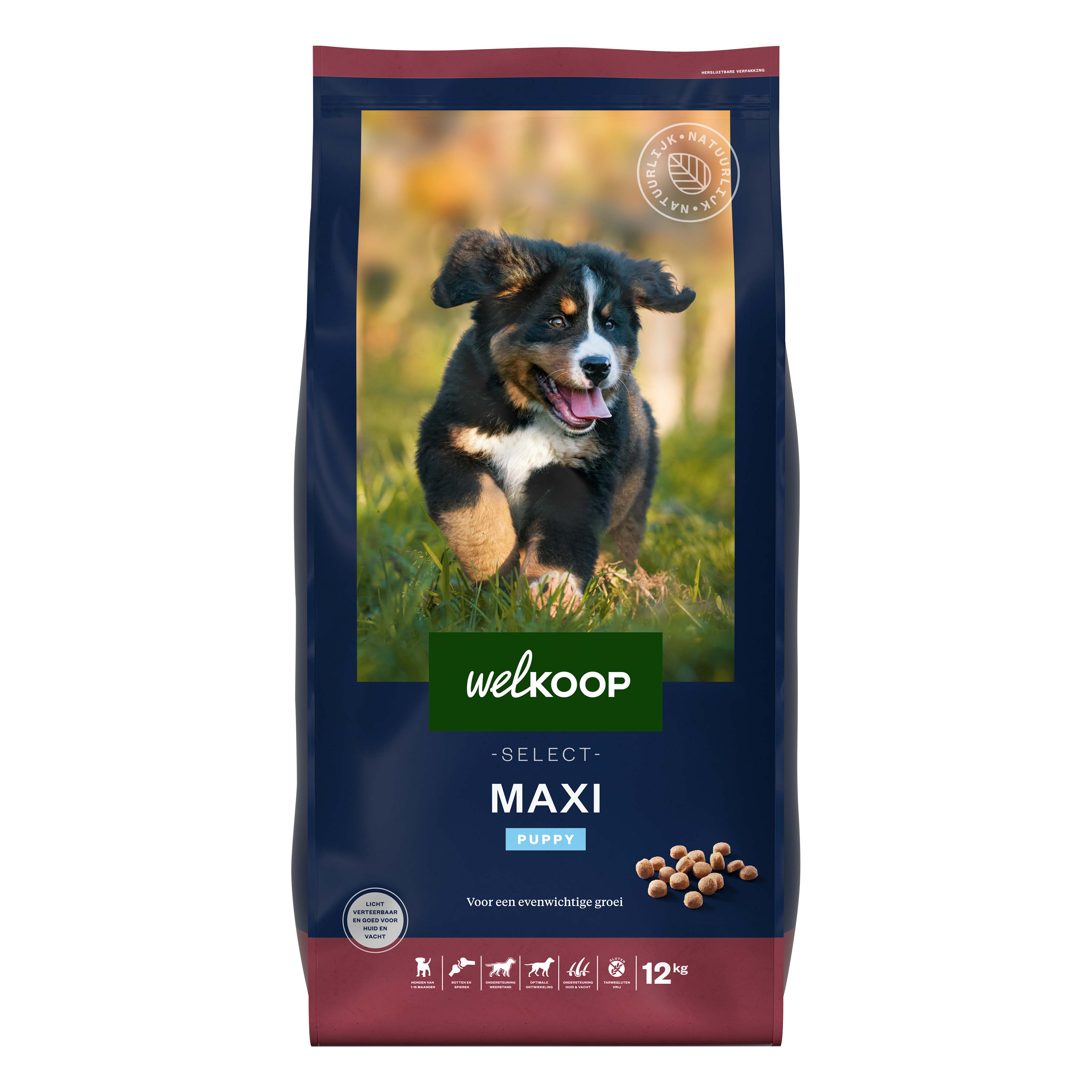 Welkoop Select Puppy Maxi Krokante brokken - Hondenvoer - 12 Kilogram - kip