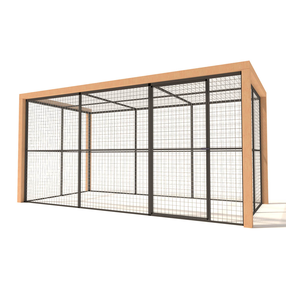 Glorenza Olivia - Kattenren - Antraciet - 187x190x380 cm