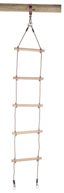 Swing King - Touwladder - Bruin - Hout