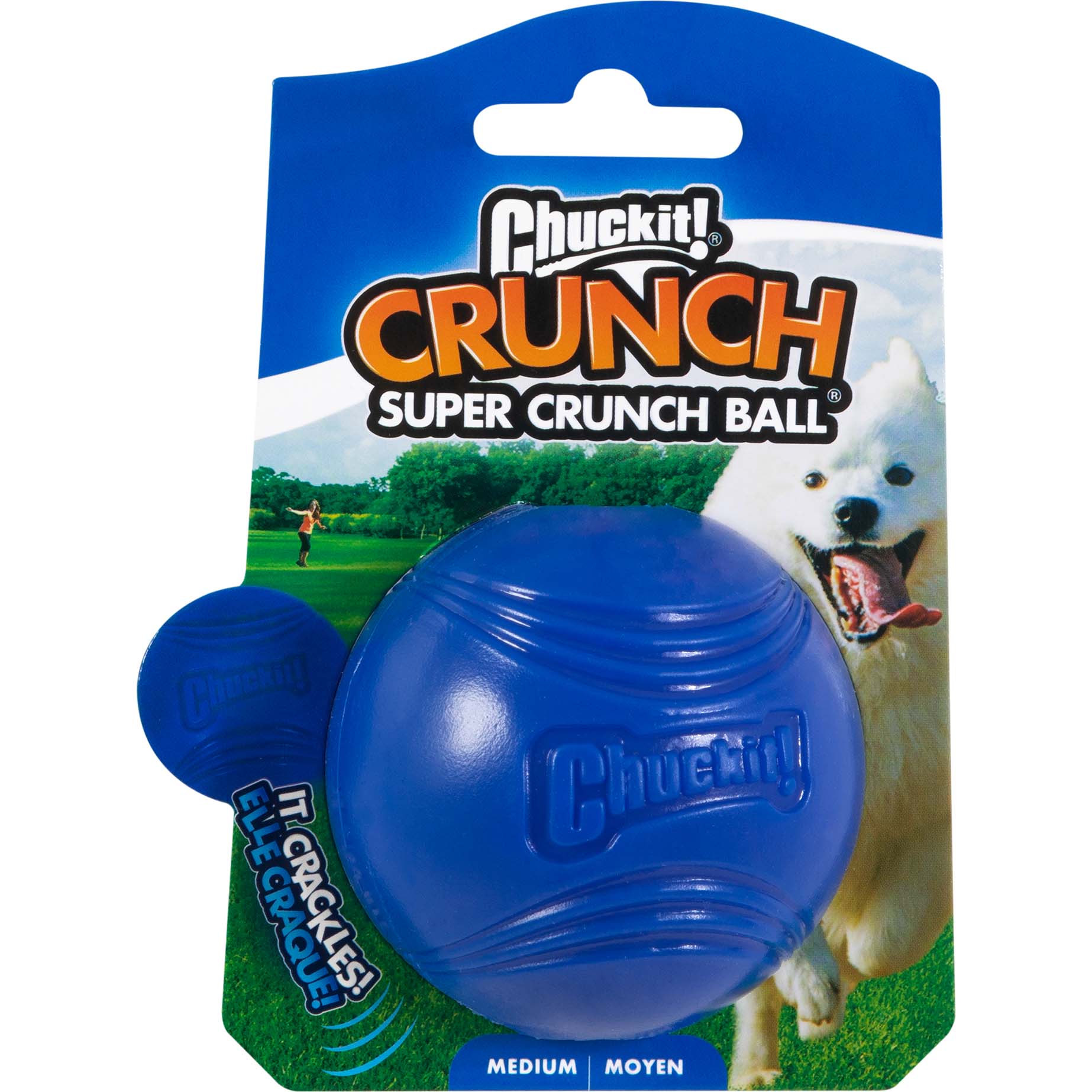 Chuckit Tennisbal - Hondenspeelgoed - blauw - 12.5x9.8x6.5 cm - M