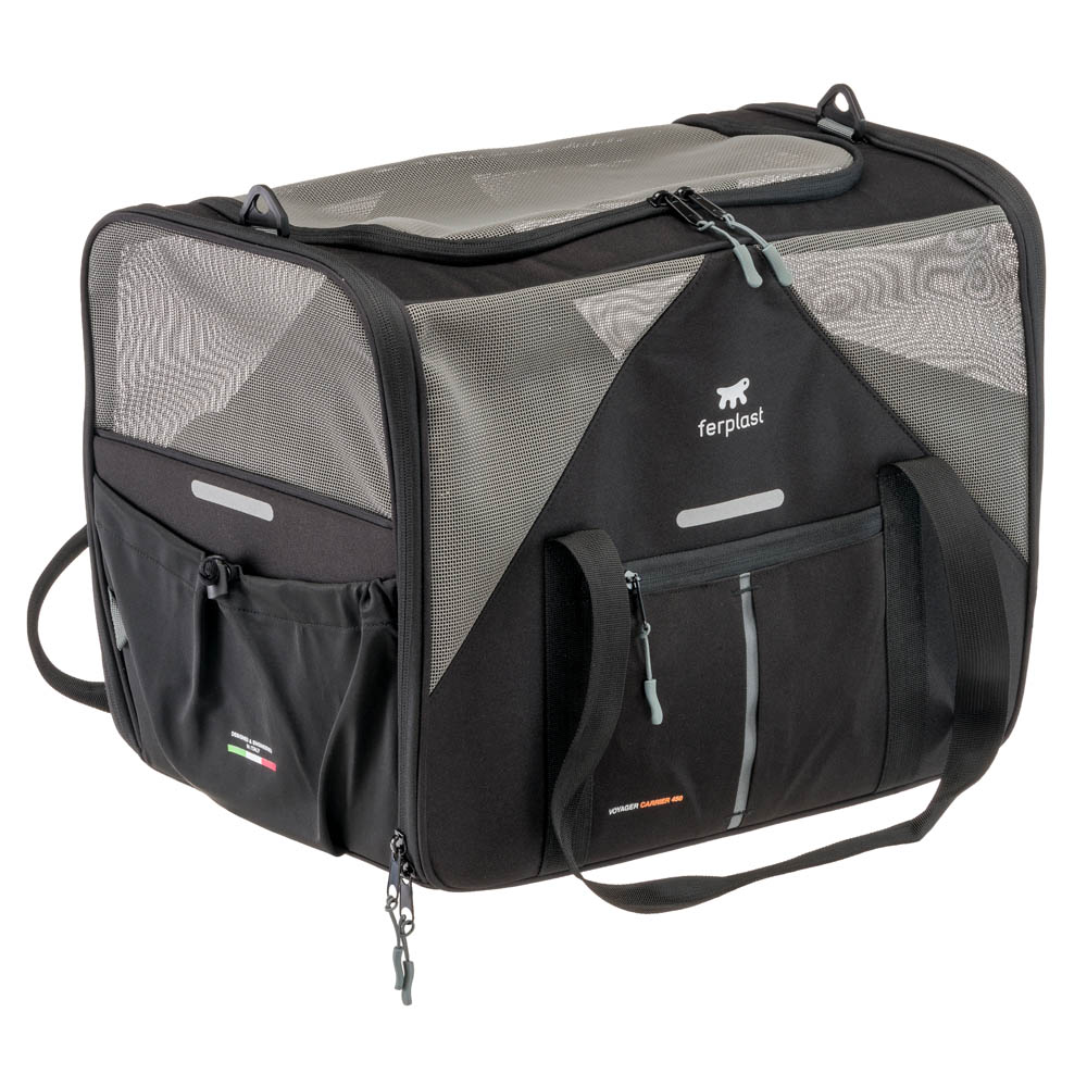 Ferplast Voyager 450 - Draagtas - Zwart - 49x36 cm - L Ferplast Voyager 450 - Draagtas - Zwart - 49x36 cm - L