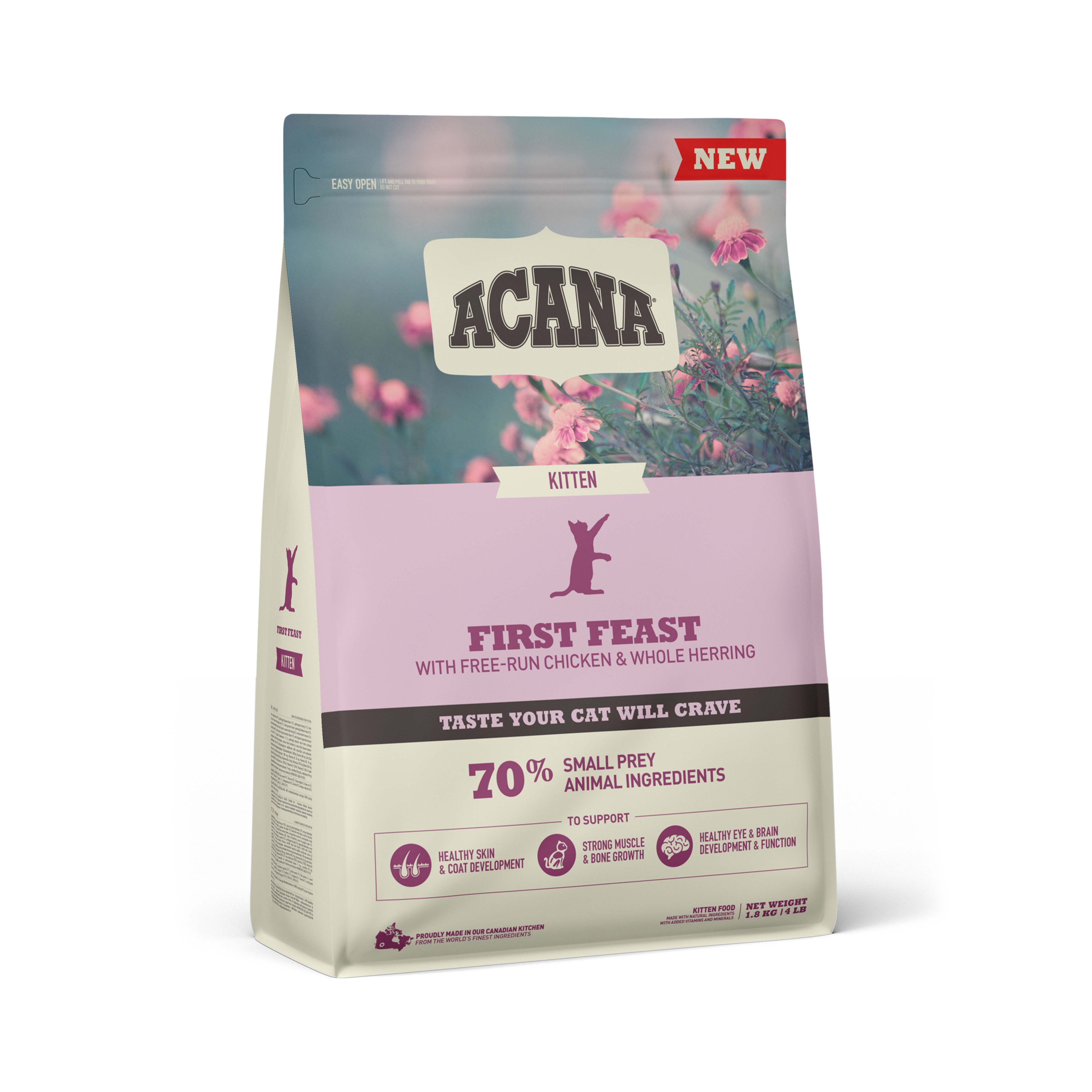 Acana First Feast Cat - Kattenvoer - 1.8 Kilogram - haring, kip