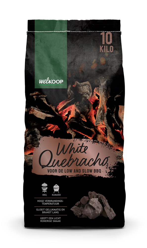 Welkoop White Quebracho  BBQ brandstoffen - Houtskool - 10 Kilogram