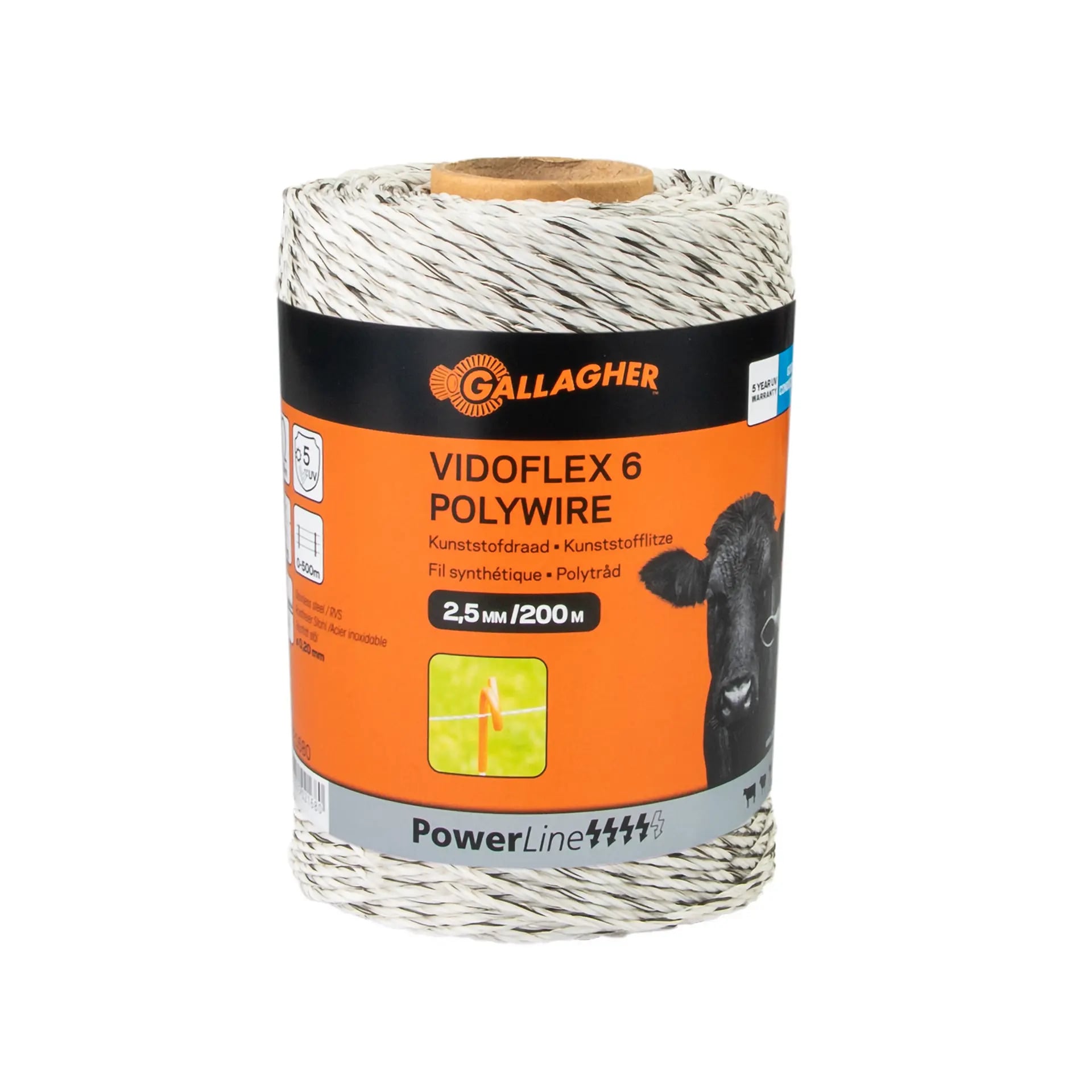 Gallagher - Vidoflex 6 - 16 cm - 200 Meter - Wit - 10 cm - 20000 cm Gallagher - Vidoflex 6 - 16 cm - 200 Meter - Wit - 10 cm - 20000 cm