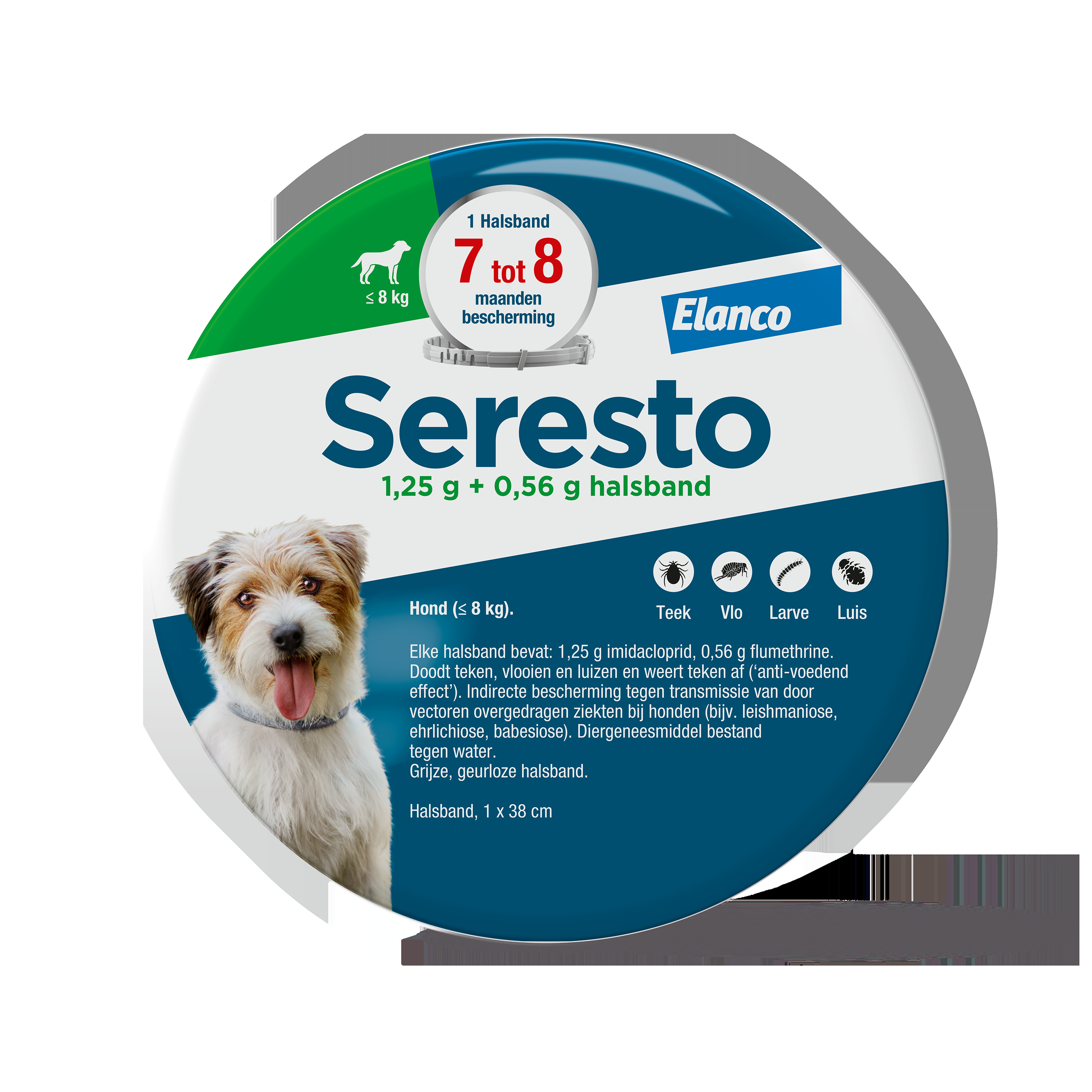 Seresto - Anti Teken- en vlooienband Hond - S/M