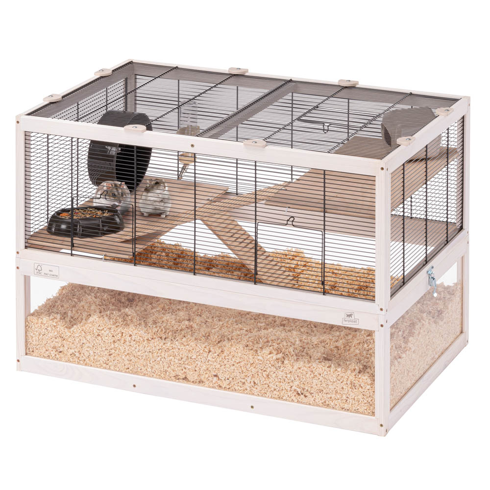Ferplast Domster 80 - Hamsterkooi - Wit - 50x56x56 cm