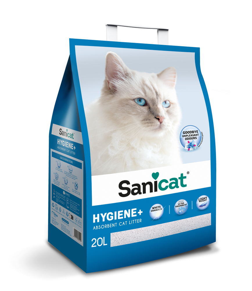 Catsan Hygiëne Niet-Klonterig Kattenbakvulling 3 X 20L - Natuurlijke Geurbestrijding