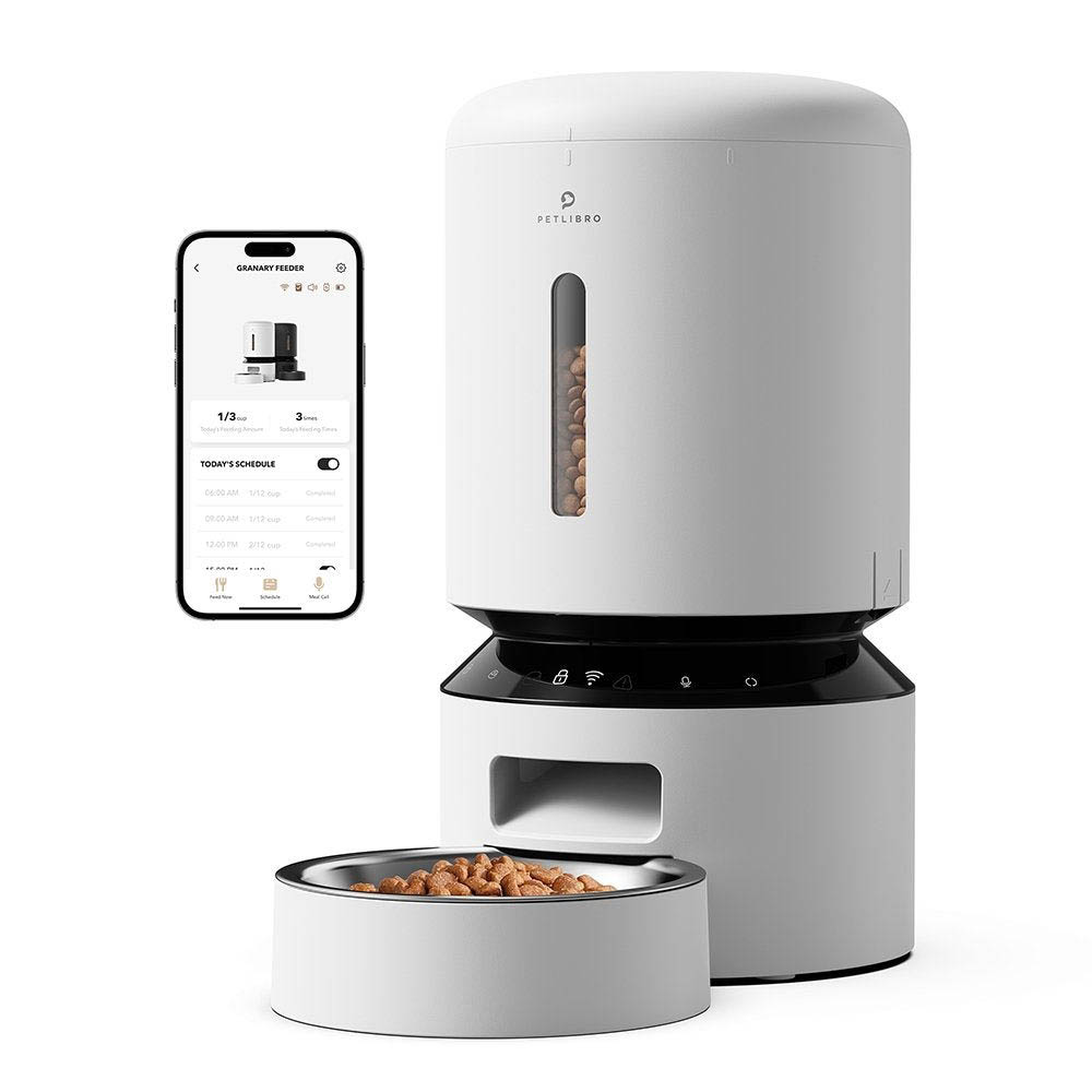 PETLIBRO Granary WIFI - Automatische kattenvoerbak - Wit - 35.8x19.6x16.6 cm